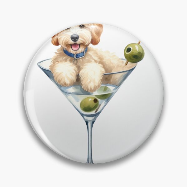 Item preview, Golden Doodle + Martini designed and sold by Lauren Manuel.