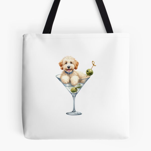 Item preview, Golden Doodle + Martini designed and sold by Lauren Manuel.
