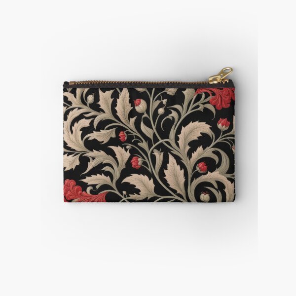 Item preview, Art Nouveau Floral Pattern Collection #1 - Red Bleeding Heart Flowers #41 designed and sold by elektronen.