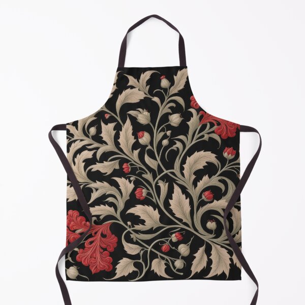 Item preview, Art Nouveau Floral Pattern Collection #1 - Red Bleeding Heart Flowers #41 designed and sold by elektronen.
