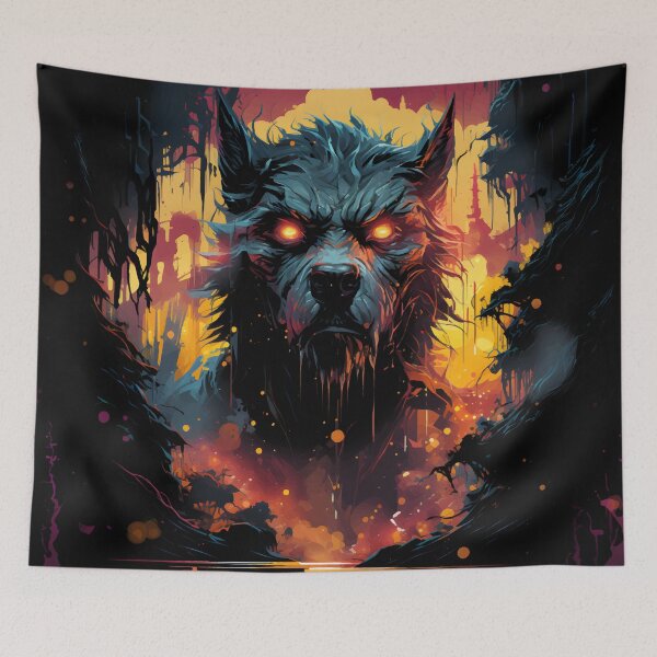 Item preview, Nocturnal Revenge Wolf In The Swamp designed and sold by Spookyashell.