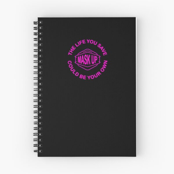 Item preview, The life you save could be your own - mask up (neon pink) designed and sold by sarahwlongcovid.
