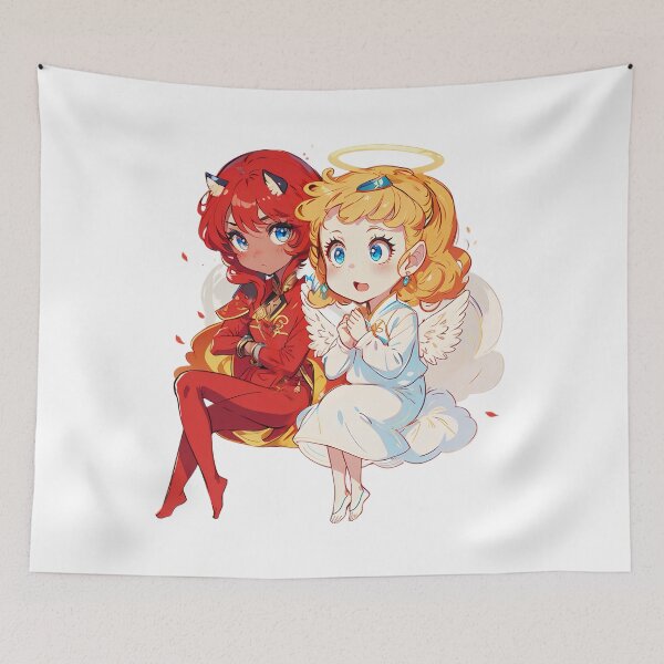 Item preview, Cute Angel and Devil  designed and sold by Inkytreasures.