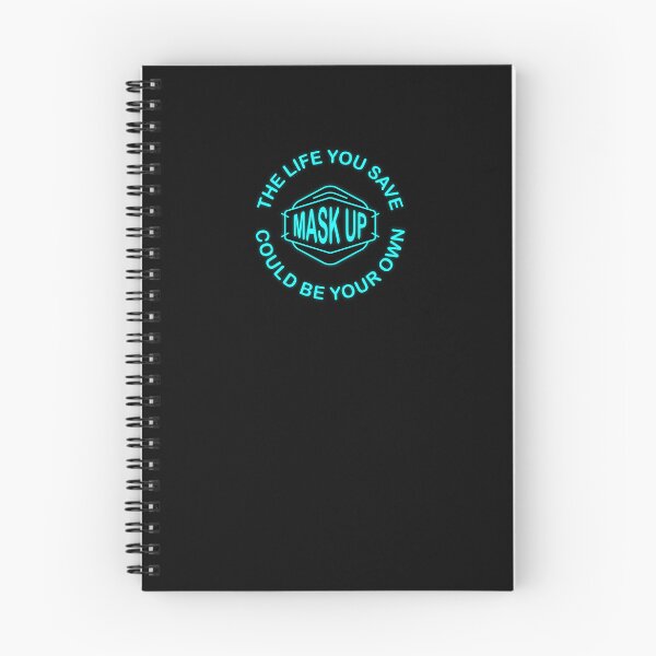 Item preview, The life you save could be your own - mask up (neon teal) designed and sold by sarahwlongcovid.