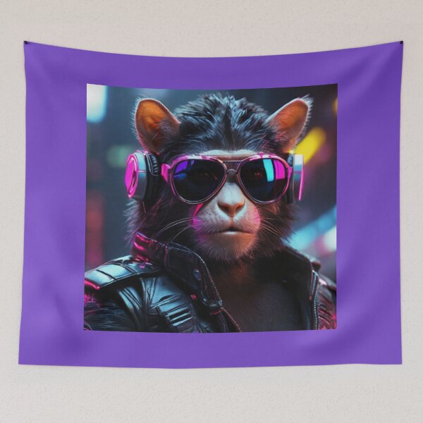 Item preview, Gorilla in neon lights designed and sold by ejkaterina.