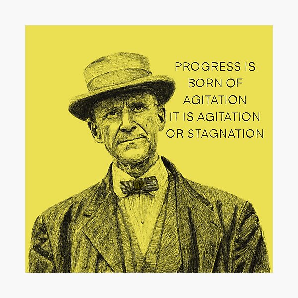 Item preview, Eugene V. Debs - Agitation or Stagnation designed and sold by RedWantsCandy.
