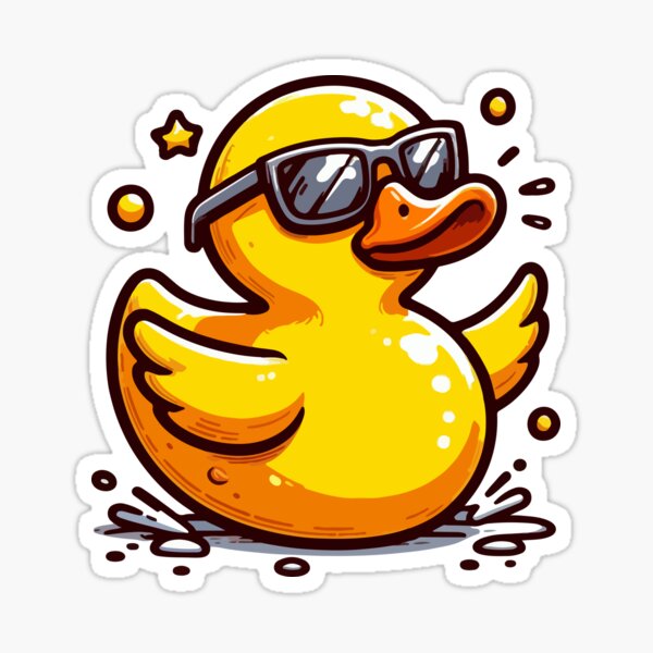 Item preview, Cool Rubber Ducky designed and sold by StickerStand01.