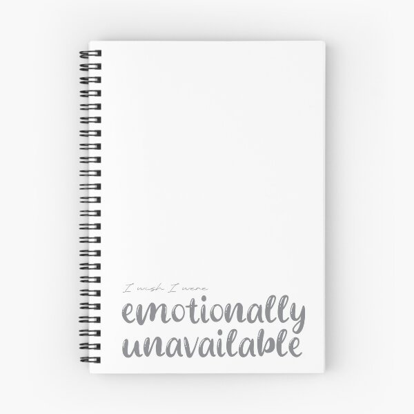 Item preview, {I Wish I Were} Emotionally Unavailable - Gray Bubble Letters designed and sold by Irreverent Sage.