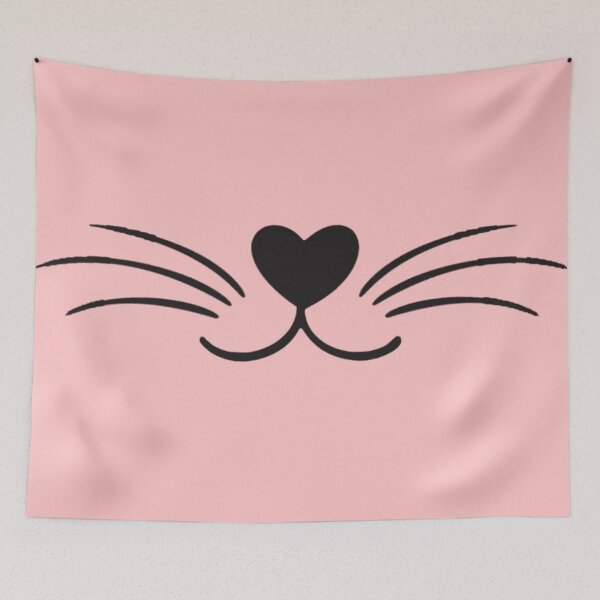 Item preview, Cat Whiskers, Heart, Cute designed and sold by erkabees.