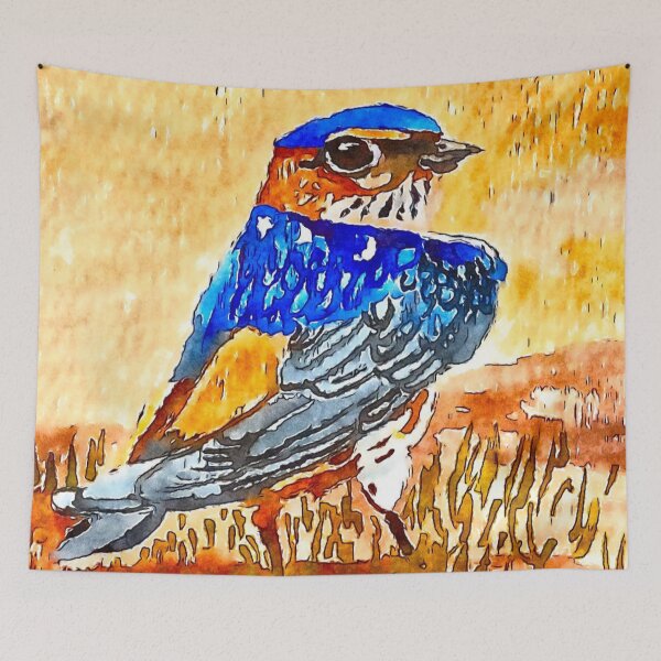 Item preview, Red Rumped Swallow designed and sold by pinkyjainpan.