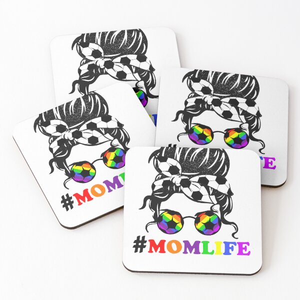 Item preview, Mom Life Soccer Lover Mothers Day Messy Bun design designed and sold by 26funy.