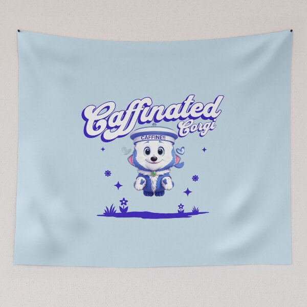 Item preview, Caffeinated Corgi designed and sold by Eagleson21.