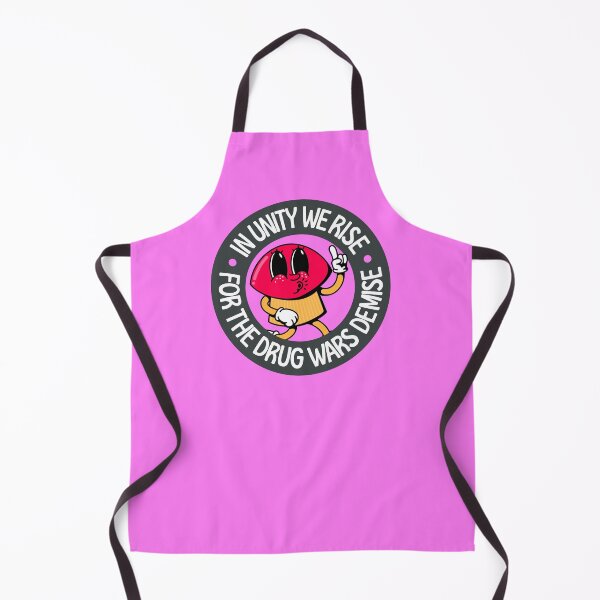 Item preview, In Unity We Rise for The Drug Wars Demise - Mushroom Cartoon designed and sold by Picket Club.