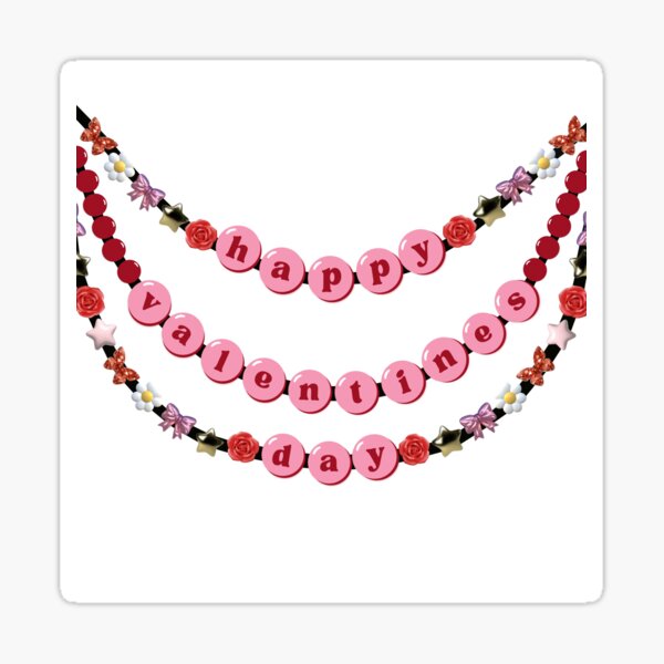 Item preview, Happy Valentine's Day Friendship Bracelets designed and sold by Love And A Design.