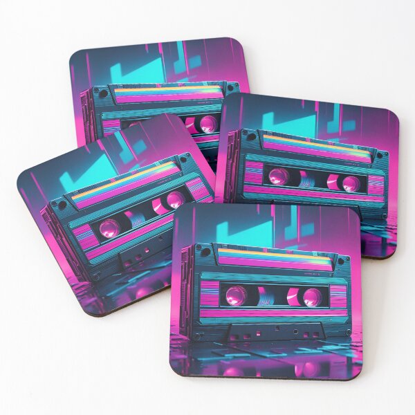 Item preview, Synthwave Retro Cassette designed and sold by SynthstarShop.