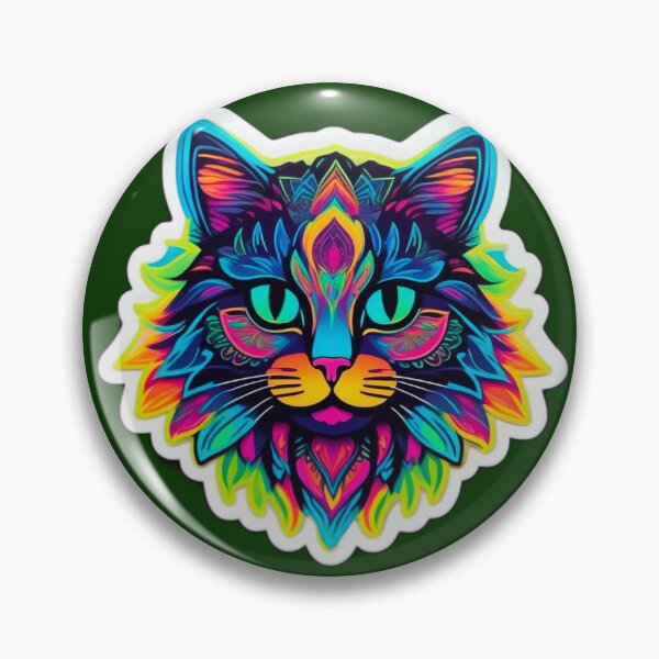 Item preview, Neon Cat 14 Sticker designed and sold by Alwin James.
