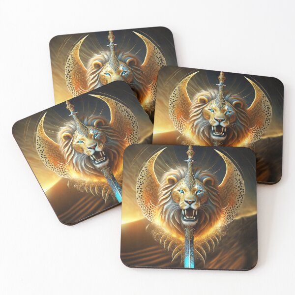 Item preview, Lion Head Shield with Sword designed and sold by JohnXD247.