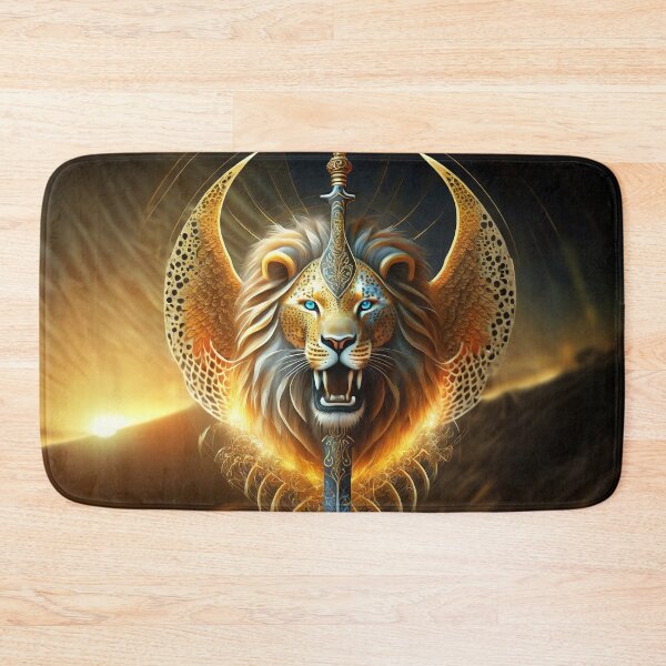 Item preview, Lion Head Shield with Sword designed and sold by JohnXD247.