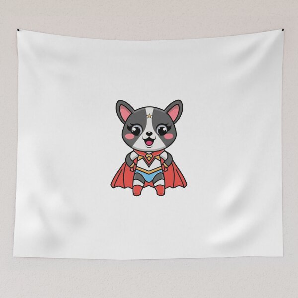 Item preview, Cute Dog Puppy as a Super Hero designed and sold by vetshop.