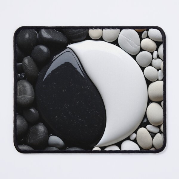 Item preview, Black and White Pebble Polarity designed and sold by Jemimo.