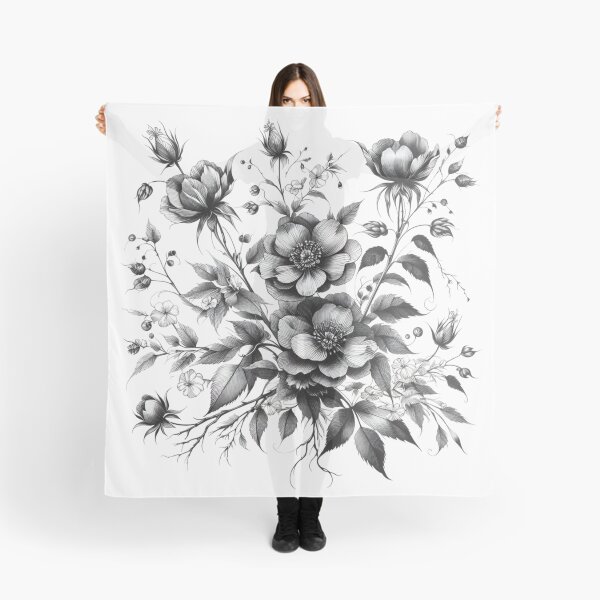 Item preview, Literary flower drawings 04 designed and sold by I-HERE.