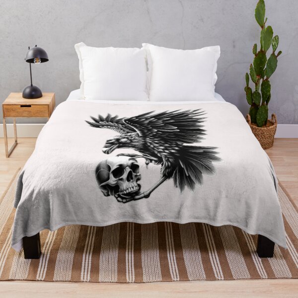 Item preview, Freedom and Finality: Raven with Skull in Flight designed and sold by Hudoges.