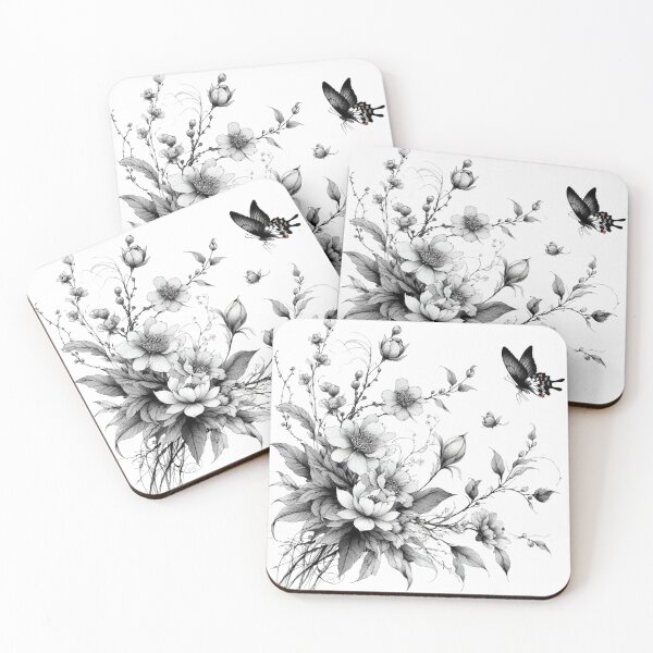 Item preview, Literary flower drawings 05 designed and sold by I-HERE.