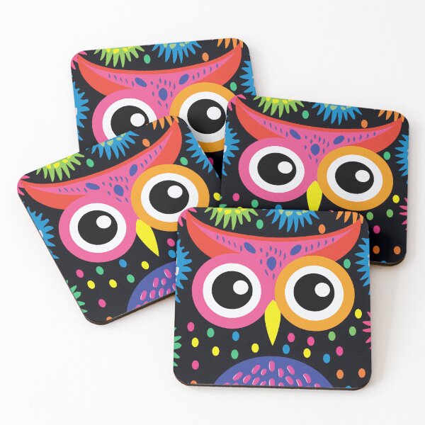Item preview, Neo Pop Colorful Owl designed and sold by EnchantArtCo.