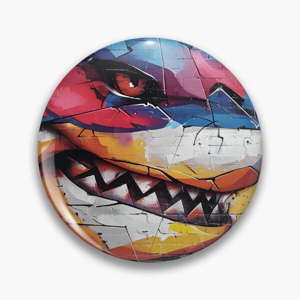 Item preview, Vibrant Graffiti Shark Urban Art designed and sold by inkArtistryfine.