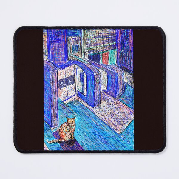 Item preview, The cat at the train station designed and sold by SHARON NAKAR.