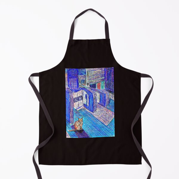 Item preview, The cat at the train station designed and sold by SHARON NAKAR.