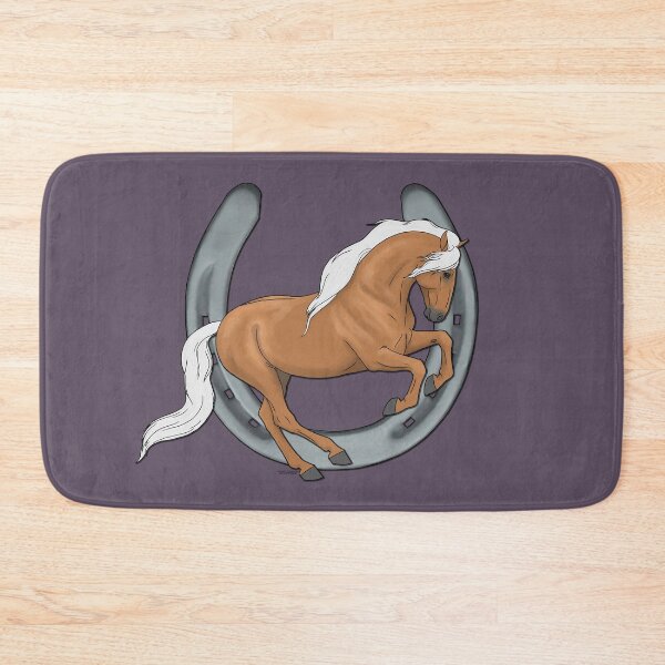 Item preview, Cantering Palomino Andalusian Horse with Horseshoe designed and sold by DappledMoon.
