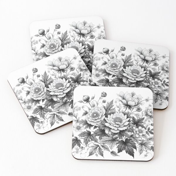 Item preview, Literary flower drawings 07 designed and sold by I-HERE.