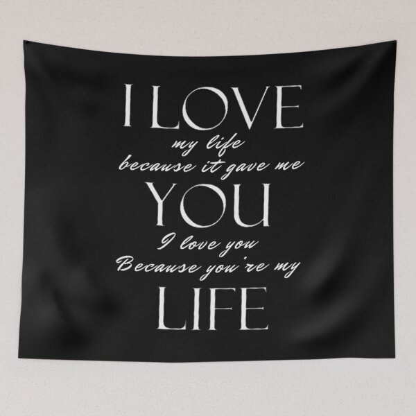 Item preview, I Love My Life Because It Gave Me You designed and sold by Vicky021.