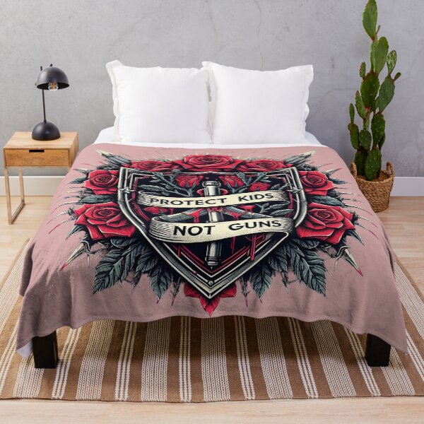 Item preview, Protect Kids Not Guns Gothic Floral Shield designed and sold by ArtadoraDesignz.