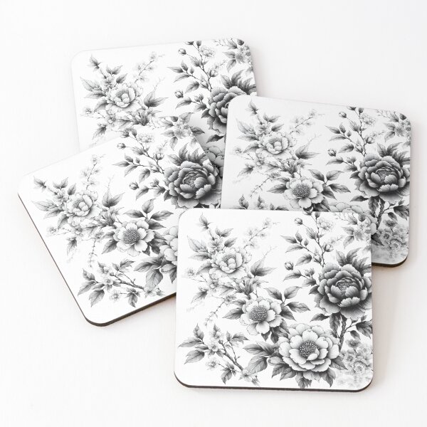 Item preview, Literary flower drawings 08 designed and sold by I-HERE.