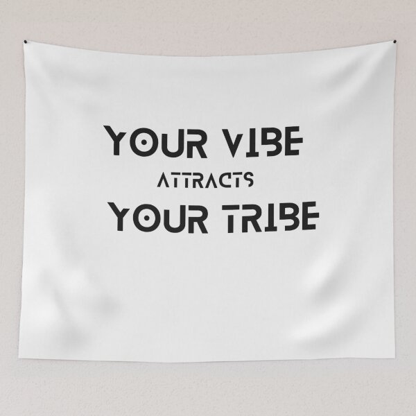 Item preview, Your vibe attracts your tribe Quote designed and sold by Lobory.
