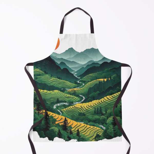 Item preview, Sunset Over Terraced Fields designed and sold by Ninoshik.