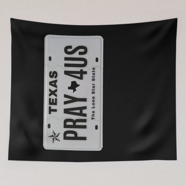 Item preview, PRAY 4US Texas Vanity Plate SW designed and sold by GFamilyC.