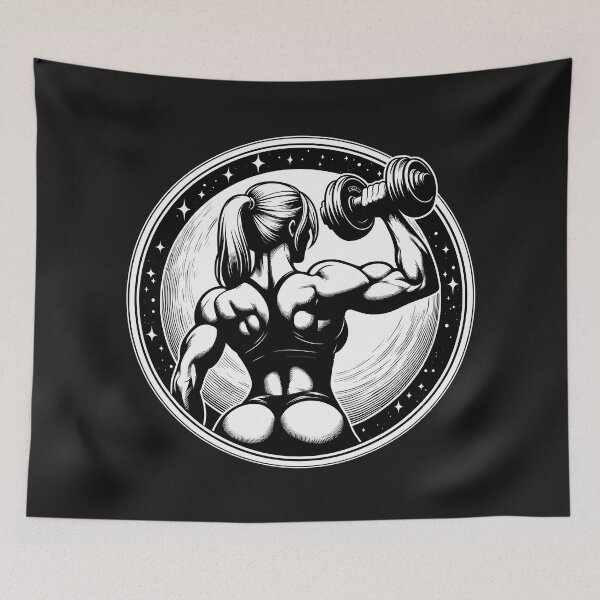 Item preview, Bodybuilder Woman designed and sold by Gacram.