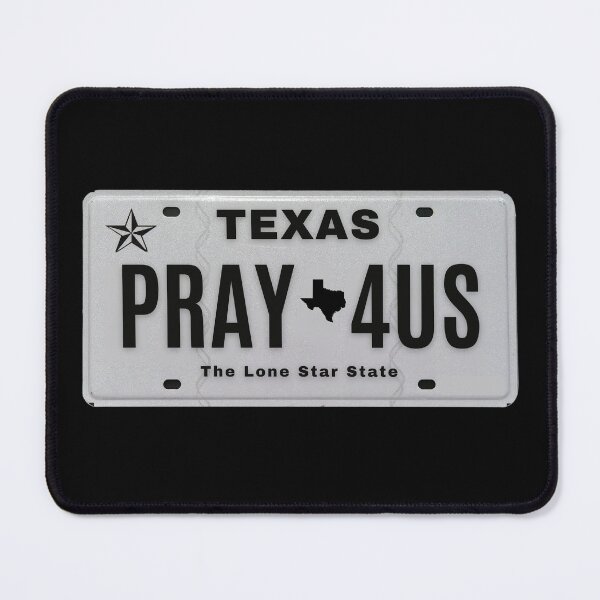 Item preview, PRAY 4US Texas Vanity Plate designed and sold by GFamilyC.