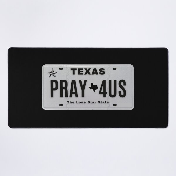 Item preview, PRAY 4US Texas Vanity Plate designed and sold by GFamilyC.