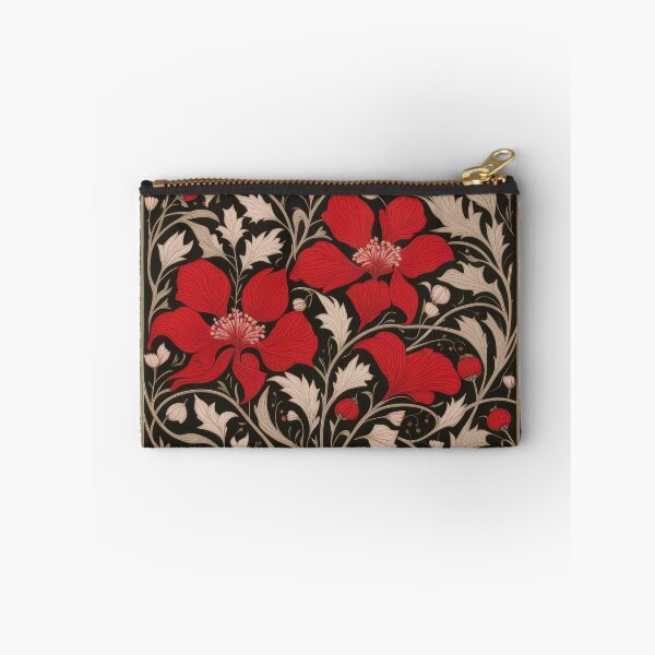 Item preview, Art Nouveau Floral Pattern Collection #1 - Red Bleeding Heart Flowers #43 designed and sold by elektronen.