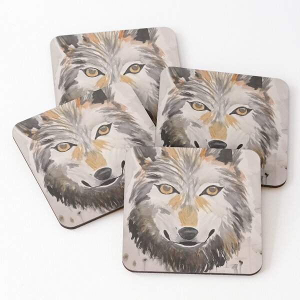 Item preview, Wolf painted with watercolor  designed and sold by ArtelieJUL.
