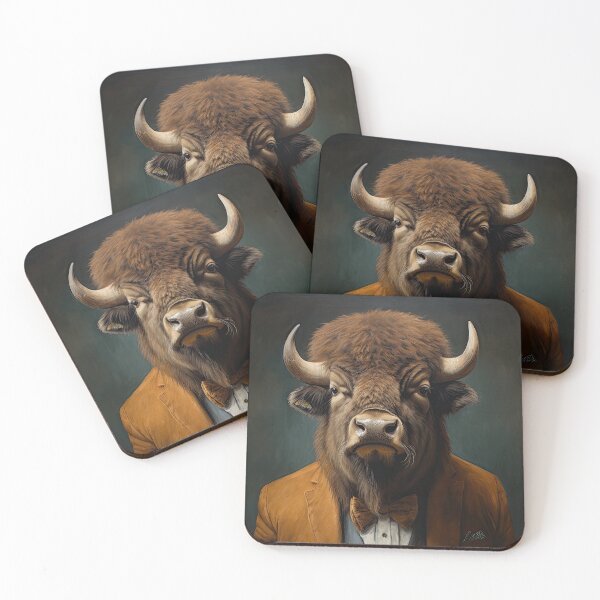 Item preview, Bison Wearing A Suit designed and sold by Bitware.