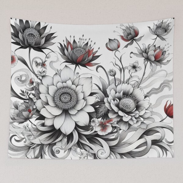 Item preview, Literary flower drawings 11 designed and sold by I-HERE.