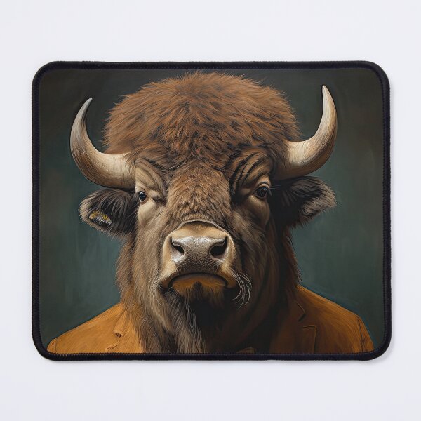 Item preview, Bison Wearing A Suit designed and sold by Bitware.