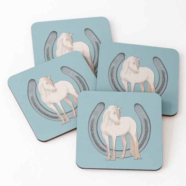 Item preview, Perlino Andalusian with Horseshoe designed and sold by DappledMoon.