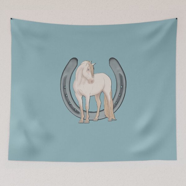 Item preview, Perlino Andalusian with Horseshoe designed and sold by DappledMoon.