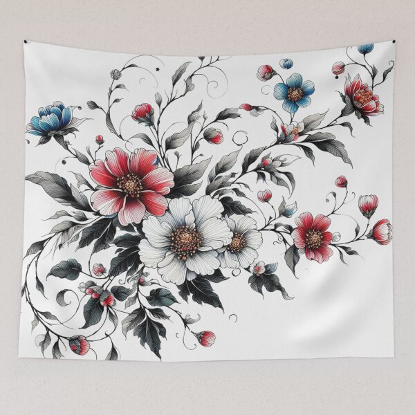 Item preview, Literary flower drawings 12 designed and sold by I-HERE.